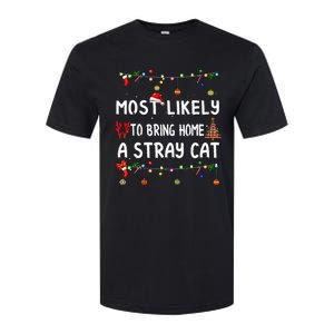 Most Likely To Christmas Funny Matching Family Pajamas Softstyle CVC T-Shirt