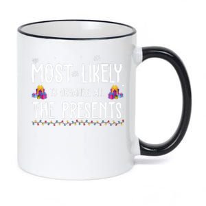 Most Likely To Organize All The Presents Funny Christmas 11oz Black Color Changing Mug