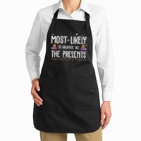 Most Likely To Organize All The Presents Funny Christmas Apron