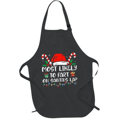 Most Likely To Fart On Santa's Lap Family Christmas Pajamas Apron