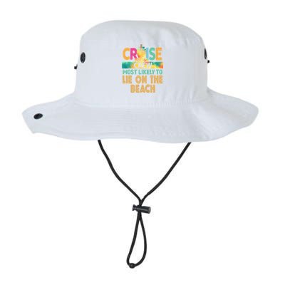 Most Likely To Lie On The Beach Cruise Crew Family Vacation Funny Gift Legacy Cool Fit Booney Bucket Hat