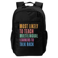 Multilingual Learners To Teach Language Talk Learner Daily Commute Backpack