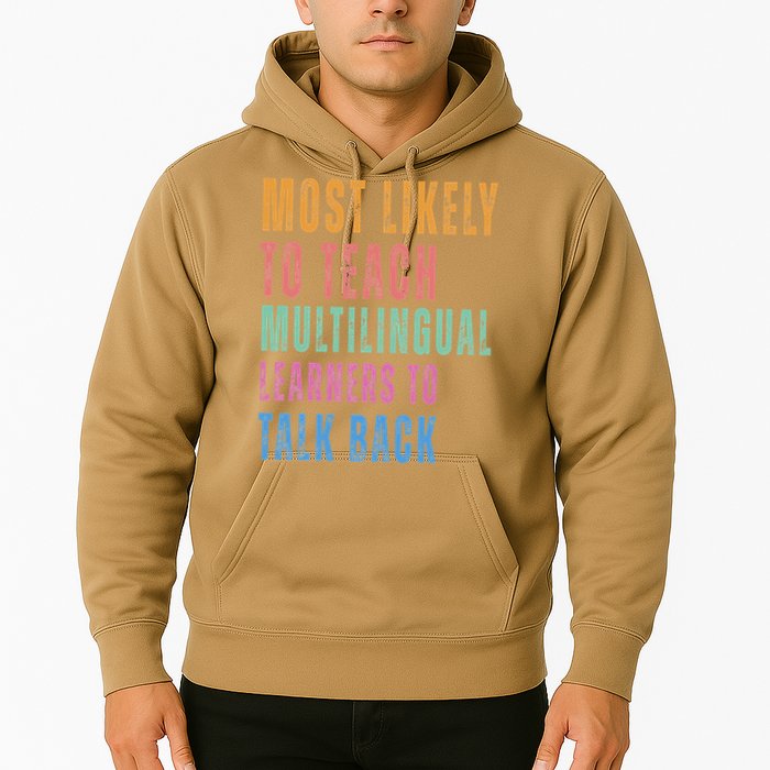 Multilingual Learners To Teach Language Talk Learner Hoodie