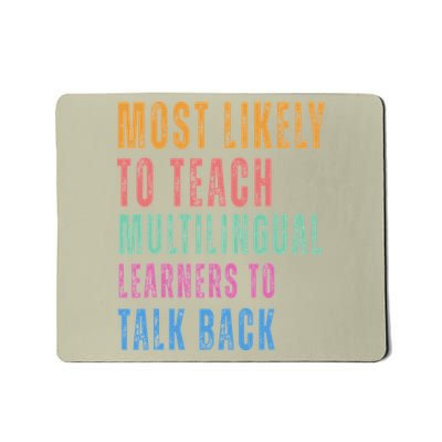 Multilingual Learners To Teach Language Talk Learner Mousepad