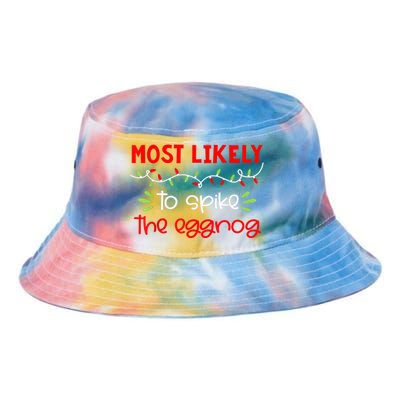 Most Likely To Shirt Funny Matching Family Christmas PJs Tie Dye Newport Bucket Hat