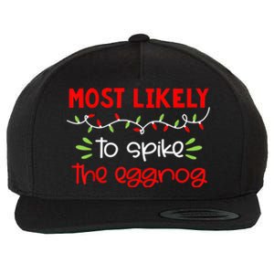 Most Likely To Shirt Funny Matching Family Christmas PJs Wool Snapback Cap