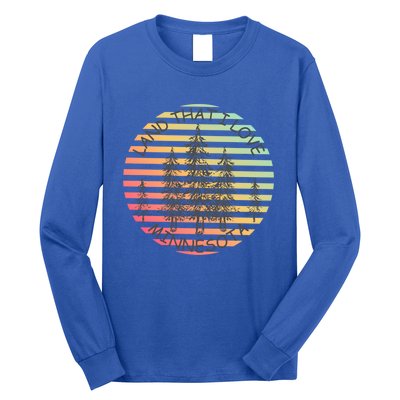 Minnesota Land That I Love Mn Pine Trees Gift Long Sleeve Shirt