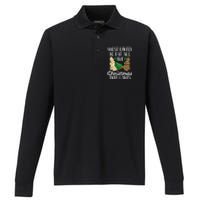 Most Likely To Eat Christmas Tree Cakes Xmas Performance Long Sleeve Polo