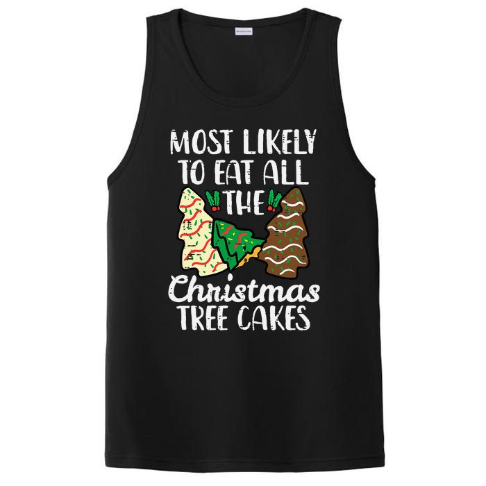 Most Likely To Eat Christmas Tree Cakes Xmas PosiCharge Competitor Tank