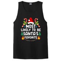 Most Likely To Be SantaS Favorite Matching Christmas PosiCharge Competitor Tank