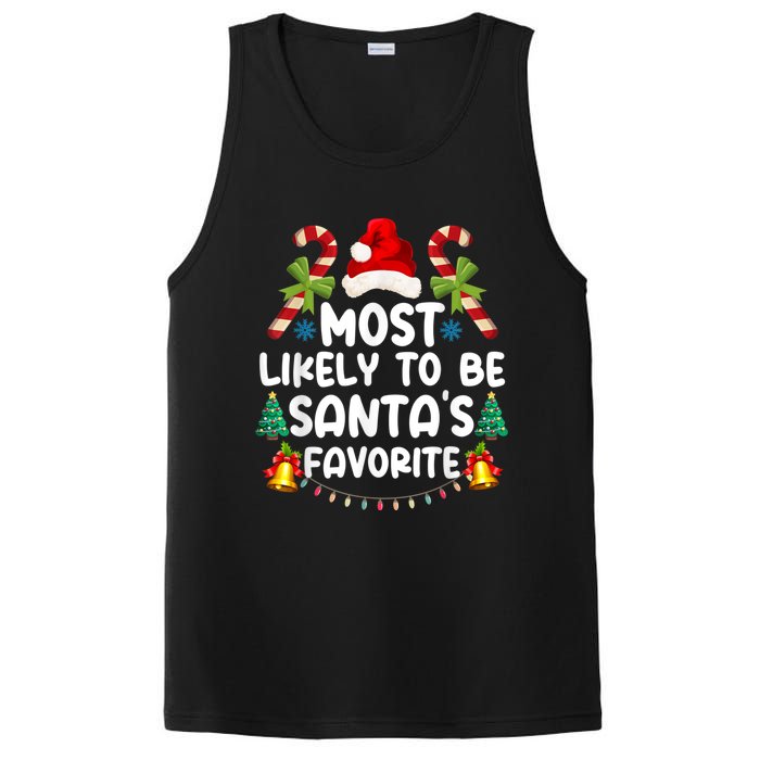 Most Likely To Be SantaS Favorite Matching Christmas PosiCharge Competitor Tank