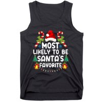 Most Likely To Be SantaS Favorite Matching Christmas Tank Top