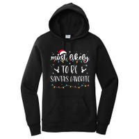 Most Likely To Be SantaS Favorite Matching Christmas Women's Pullover Hoodie