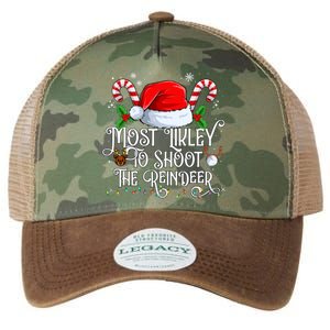 Most Likely To Shoot The Reindeer Matching Family Gift Legacy Tie Dye Trucker Hat