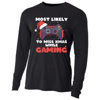 Most Likely To Miss Christmas While Gaming, Xmas Family Cooling Performance Long Sleeve Crew