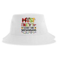 Most Likely To Start The Shenanigans Christmas Family Xmas Sustainable Bucket Hat