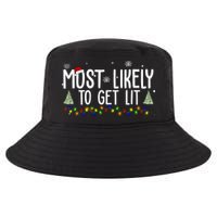 Most Likely To Get Lit Funny Christmas Cool Comfort Performance Bucket Hat