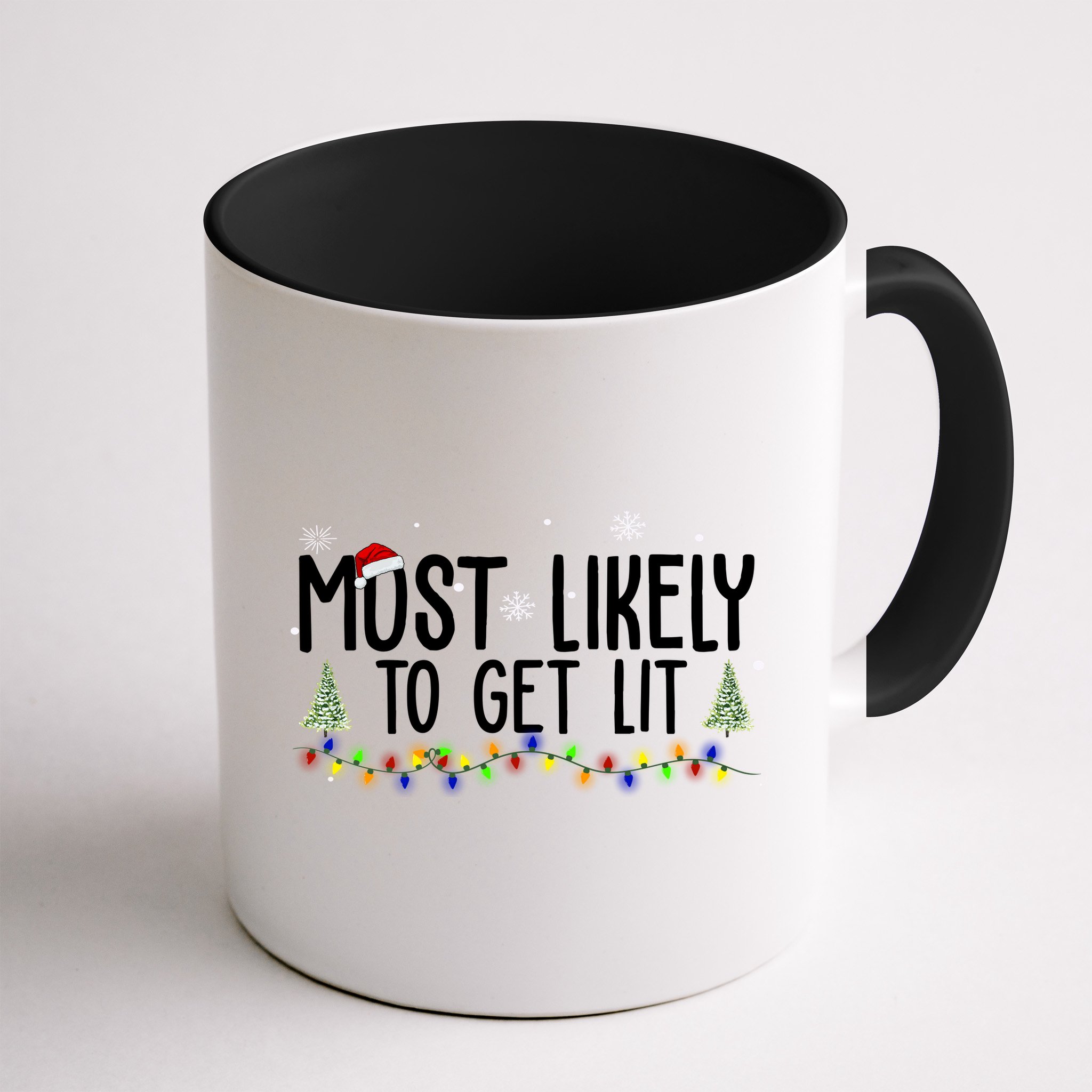 Most Likely To Get Lit Funny Christmas Mug