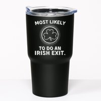 Most Likely To Do An Irish Exit Funny St Patricks Day Tumbler