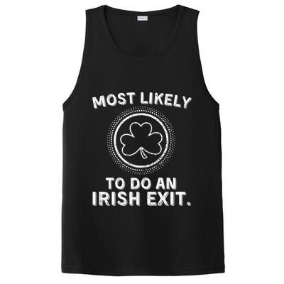 Most Likely To Do An Irish Exit Funny St Patricks Day PosiCharge Competitor Tank