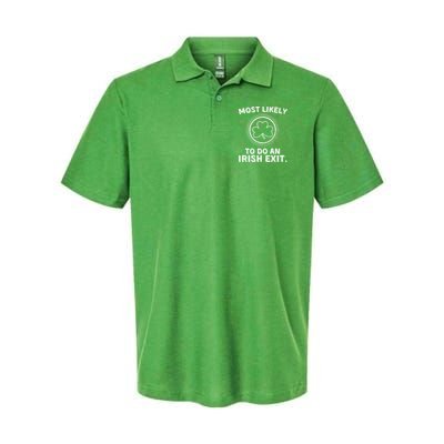 Most Likely To Do An Irish Exit Funny St Patricks Day Polo