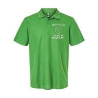 Most Likely To Do An Irish Exit Funny St Patricks Day Softstyle Adult Sport Polo