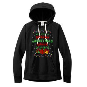 Most Likely To Spread Christmas Cheer Funny Gift Women's Fleece Hoodie