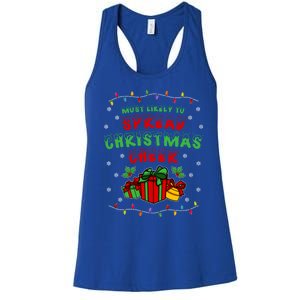 Most Likely To Spread Christmas Cheer Funny Gift Women's Racerback Tank