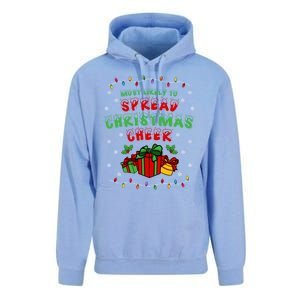 Most Likely To Spread Christmas Cheer Funny Gift Unisex Surf Hoodie