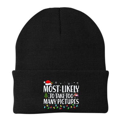 Most Likely To Take Too Many Pictures Funny Christmas Beanie