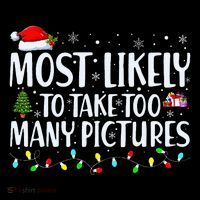 Most Likely To Take Too Many Pictures Funny Christmas Flatbill Hat