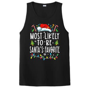 Most Likely To Be SantaS Favorite Matching Christmas PosiCharge Competitor Tank