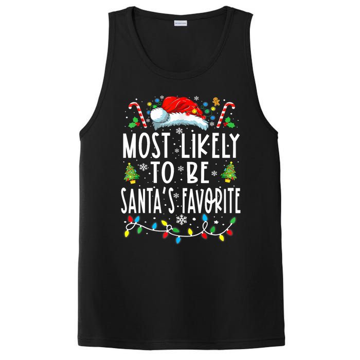 Most Likely To Be SantaS Favorite Matching Christmas PosiCharge Competitor Tank