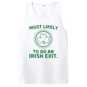 Most Likely To Do An Irish Exit Funny St Patricks Day PosiCharge Competitor Tank