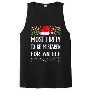 Most Likely To Be Mistaken For An Elf Christmas Pajamas PosiCharge Competitor Tank