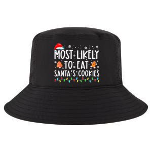 Most Likely To Eat Santas Cookies Family Christmas Holiday  Cool Comfort Performance Bucket Hat