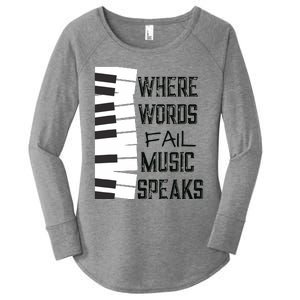 Music Lovers Themed Gift Tee Women's Perfect Tri Tunic Long Sleeve Shirt