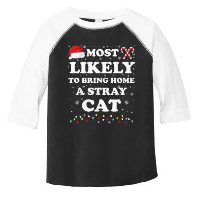 Most Likely To Bring Home A Stray Cat Matching Family Toddler Fine Jersey T-Shirt