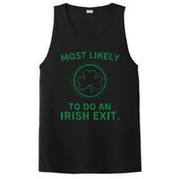 Most Likely To Do An Irish Exit Funny St Patricks Day PosiCharge Competitor Tank