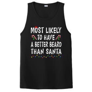 Most Likely To Have Better Beard Than Santa Funny Christmas Gift PosiCharge Competitor Tank