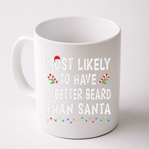 Most Likely To Have Better Beard Than Santa Funny Christmas Gift Coffee Mug