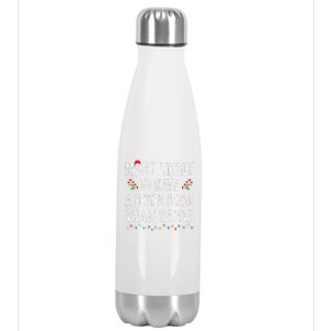 Most Likely To Have Better Beard Than Santa Funny Christmas Gift Stainless Steel Insulated Water Bottle