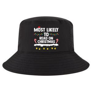 Most Likely To Read On Christmas Family Group Matching Xmas Cool Comfort Performance Bucket Hat