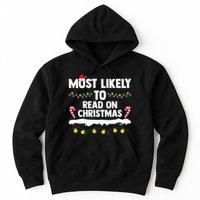 Most Likely To Read On Christmas Family Group Matching Xmas Hoodie
