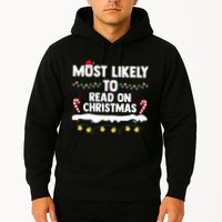 Most Likely To Read On Christmas Family Group Matching Xmas Hoodie