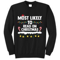 Most Likely To Read On Christmas Family Group Matching Xmas Sweatshirt