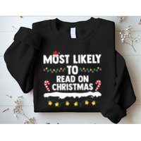 Most Likely To Read On Christmas Family Group Matching Xmas Sweatshirt