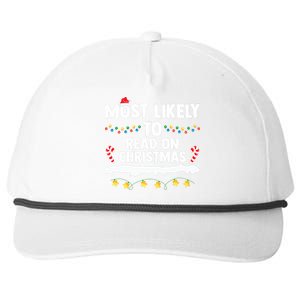 Most Likely To Read On Christmas Family Group Matching Xmas Snapback Five-Panel Rope Hat