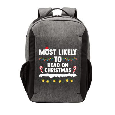 Most Likely To Read On Christmas Family Group Matching Xmas Vector Backpack