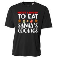 Most Likely To Eat Santas Cookies Family Xmas Holiday Cooling Performance Crew T-Shirt